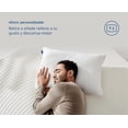thumbnail image 4 of Luuna Almohada Ajustable Firme con Espuma de Memoria, Estándar 64 x 46 cm, Relleno 100% Memory Foam Triturado, Funda Lavable, Suavidad y Frescura Garantizada para tu Descanso, Hecho en M&amp;am, 4 of 7