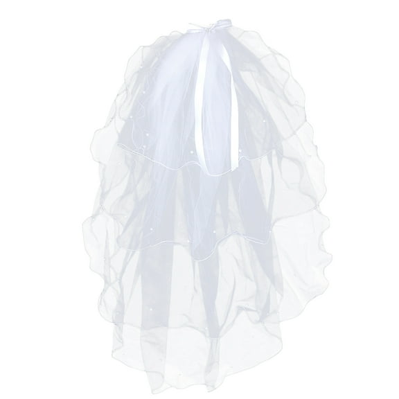 OUNONA  Bride Dressing Gown Communion Hair Accessories Bridal White