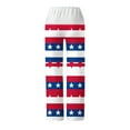 thumbnail image 4 of Ameican Flag Trouser Women's Mid Rise Straight Leg Pant 4th of July Holiday Pants Stars and Stripes Graphic Trousers Loose Fit Slacks Drawstrings Bottoms, 4 of 7