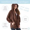 thumbnail image 3 of Hello Mello Comfort Zone Packable Oversized Cardigan, Mocha (Women's), 3 of 6