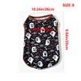 thumbnail image 3 of Fall Decor Dog Vest Costume,Soft Breathable Pumpkin Ghost Printed Festive Outfit Dog Shirts for Small Dogs,Holiday Party Clothes for Outdoor Event Celebration,Black, 3 of 9