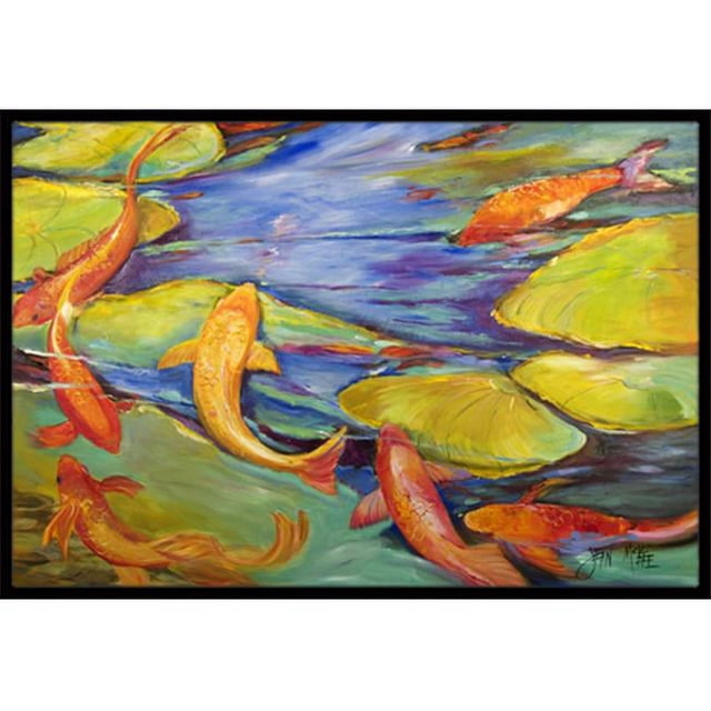 Carolines Treasures JMK1115JMAT Koi Tapis Intérieur & Extérieur - 24 x 36 Po.