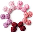 thumbnail image 1 of Silk Knot Fabric Cufflinks 5 Pairs Set for Mens/Womens Shirt Gift, 1 of 5