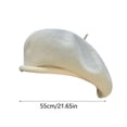 thumbnail image 3 of Women Summer Beret, French Breathable Thin Lightweight Berets, Solid Color Painters Hat Spring Autumn, 3 of 5