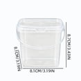 thumbnail image 3 of Lenkho Clear Food Grade Squares Plastic Storage Buckets With Sealed Lids And Handles For Produce Snacks And Dry Goods Organization In Kitchen And Pantry, 3 of 6