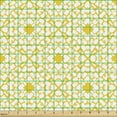 thumbnail image 2 of Ambesonne Art Deco Fabric by the Yard Upholstery, Brick Printed Texture, 1 Yard, Yellow and White, 2 of 5