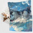 thumbnail image 3 of JUNZAN Waterproof Pet Blanket Dog Blankets, Cloud Sunshine Puppy Pattern Printing Super Soft Warm,Urine Proof Washable Pet Blanket, 3 of 5