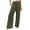 Green, variant on Charmgo Linen Pants Women, Women Comfy Baggy Wide Leg Pants Summer Flowy High Waisted Palazzo Beach Pants with Pockets, Flowy Pants for Women Beige L