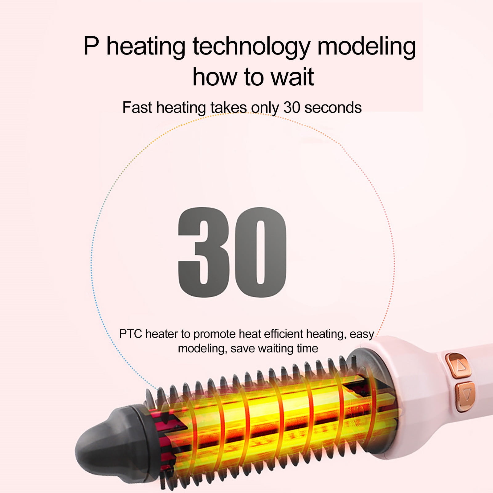 WQJNWEQ Clearance 2 in 1 Hair Dryer Brush Automatic Rotating Roller Hot Air Styler