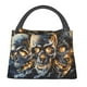 thumbnail image 1 of Disketp Fiery Skull Trio Bolsa Térmica Estampada, Bolsa Térmica Aislante para Almuerzo, Playa y Campamento, 1 of 6