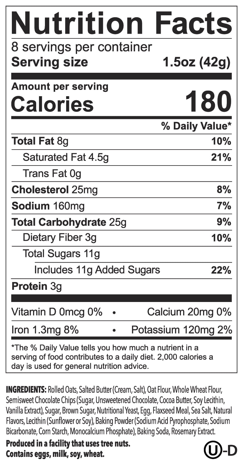 Munchkin Oatmeal Chocolate Chip Lactation Cookie Bites, Baked, 8 Count