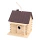 thumbnail image 2 of Casa para pájaros para el jardín, refugio para pájaros como regalo, para armar, colgante para el Marrón, 2 of 8