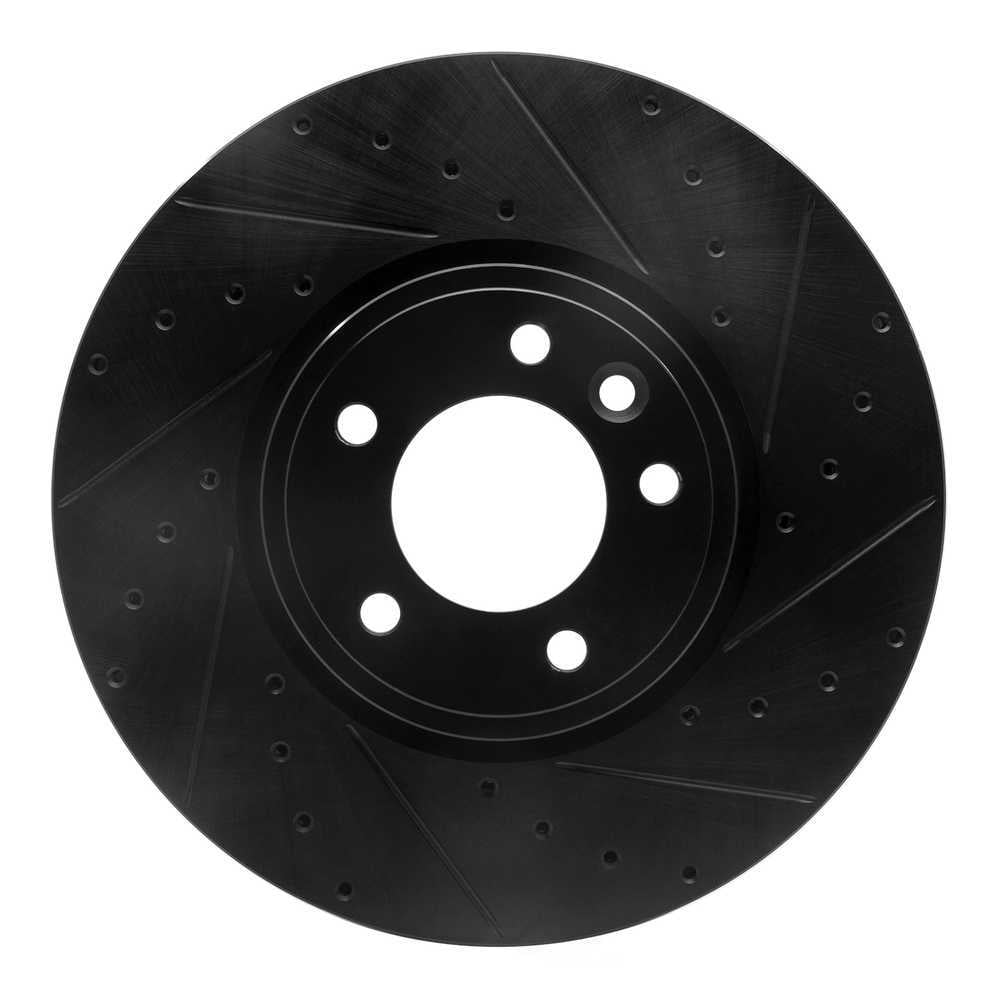 Dynamic Friction Company 633-11030R DFC Brake Rotor - Drilled And Slotted - Black