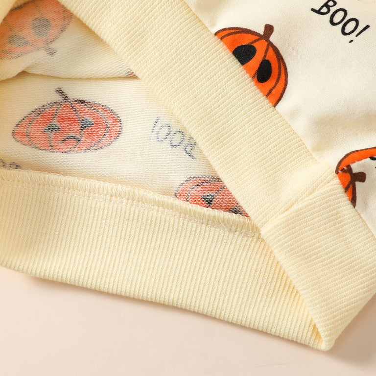 Sweat Halloween Bébé Garçon Fille - Imprimé Citrouille - Manches Longues - Taille 0 Mois à 4 Ans - Unisexe En Coton/Polyester Pull Citrouille Bébé Sweat Halloween Bébé Garçon Fille - Imprimé Citrouille - Manches Longues - Taille 0 Mois à 4 Ans - Unisexe En Coton/Polyester Pull Citrouille Bébé