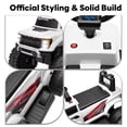 thumbnail image 4 of iYofe 12V Kids ATV Ride on, Ford F-150 Ride on Toys w/LED Lights, Battery Powered Riding Toy Car for Kids Toddlers 2-4, White, 4 of 6