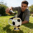 thumbnail image 6 of WUXIAB Soccer Ball Double Wall Heat Retention,soccer themed fan collectibles merch,soccer lover coffee tea cup,world cup souvenir gifts,Rustproof soccer dad tumbler mug,soccer coach gifts for men, 6 of 8