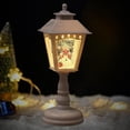 thumbnail image 3 of Lámpara de noche con farol navideño, regalos musicales, adorno para habitación, estatuilla, luz nocturna para mesa, chimenea, estante navideño para , Estilo B, 3 of 8