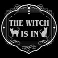 thumbnail image 2 of Men's Lost Gods Halloween The Witch Is In Cats  Graphic Tee Black 3X Large, 2 of 5
