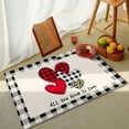 thumbnail image 2 of Valentines Day Decorations Clearance! Jykcul Valentines Day Heart Doormat Love Decorative Floor Entrance Rubber Mat Decor Doot Mat Non Slip Low Profile Indoor Outdoor Welcome Mat Washable Winter, 2 of 9