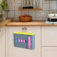 thumbnail image 3 of Trash Bag Dispenser Hanging Garbage Bag Storage Box for Bathroom Office Home Gray, 3 of 8