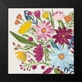 thumbnail image 2 of Zaman, Farida 12x12 Black Modern Framed Museum Art Print Titled - Vintage Floral III v2, 2 of 5