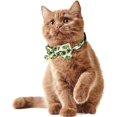 thumbnail image 3 of UBIUO 2 Pack/Set Printed Cat Collar Breakaway with Bell Charms and Bowtie, Cute Kitten Bow Tie Collars for Kitty Puppies and Other Small Pets, Adjusta, 3 of 4