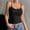 Black, variant on Endives Women's Ribbed Crop Top Tank Top With Built in Bra Spaghetti Strap Backless Tank Top Base Layer Casual Wear White