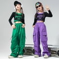 thumbnail image 1 of Ropa de hip hop Pomoko para Niñas Traje de actuación Jazz Hip Hop Modelo T, 1 of 4