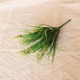 thumbnail image 3 of 12 Bundles Artificial Plants Outdoor Fake Monkey Grass with Flowers for Pot Garden Verandah Decor for Window Garden Office Patio Hanging Planter Pathway Front Porch (Grass with Flowers), 3 of 4