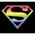 thumbnail image 2 of Men's Superman Classic Logo Rainbow Graphic Tee Black 2X Large, 2 of 5