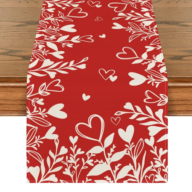 Camino de Mesa Artoid Mode Corazón Rojo 33x229 cm