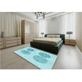 thumbnail image 4 of Ahgly Company Indoor Rectangle Patterned Electric Blue Area Rugs, 4' x 6', 4 of 6