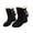 Black, variant on Fesfesfes Fall Boots for Women Vintage Solid Color Round Toe Back Lace-up Mid-heel Mid-calf Boots 36(US:4.5)
