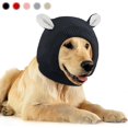 thumbnail image 1 of Gorro de punto negro para perros y mascotas, silencioso, cálido y con protección contra el ruido, para perros medianos y grandes, 1 of 5