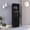 Black#2, variant on Wooden Cabinets, Bar Cart with Casters Reese, Six Wine Cubbies and Single Door, Light Gray Finish, Light Gray Living Room Cabinets,Particle Board Cabinets With Doors