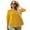 Yellow, variant on LOMON Women's 3/4 Sleeve V Neck Button Up Pleated Back Blouses Dot Blouse Tops Shirts