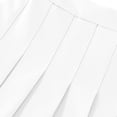thumbnail image 3 of FRSASU Girls Mini Pleated Skirt Uniform Skirts for Girl High Waisted Casual Tennis Plaid Skort White, 3 of 7