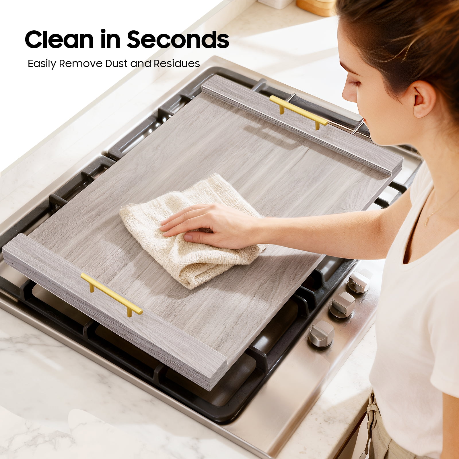 Miumaeov Stove Top Cover for Electric Stove,Noodle Board Stove Covers,Gas Stove Burner Covers Stove Cover Cutting Board,Kitchen Sink Cover for Counter Space