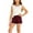 .Red, variant on Agkizg Kids Girls Clothing Set Sleeveless 2 Piece Outfit Solid Top Plaid Shorts Summer Casual Set