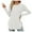 White, variant on Women's Long Sleeve Round Neck Loose Fit Tunic Top – Casual Comfy Baggy Blouse with Side Split, Basic 2025 Style