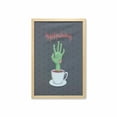 thumbnail image 1 of Halloween Wall Art with Frame, Zombie Hand in a Bloody Tea Cup with Happy Halloween Lettering Spiders, Printed Fabric Poster for Bathroom Living Room, 23" x 35", Grey Pale Rust Green, by Ambesonne, 1 of 2
