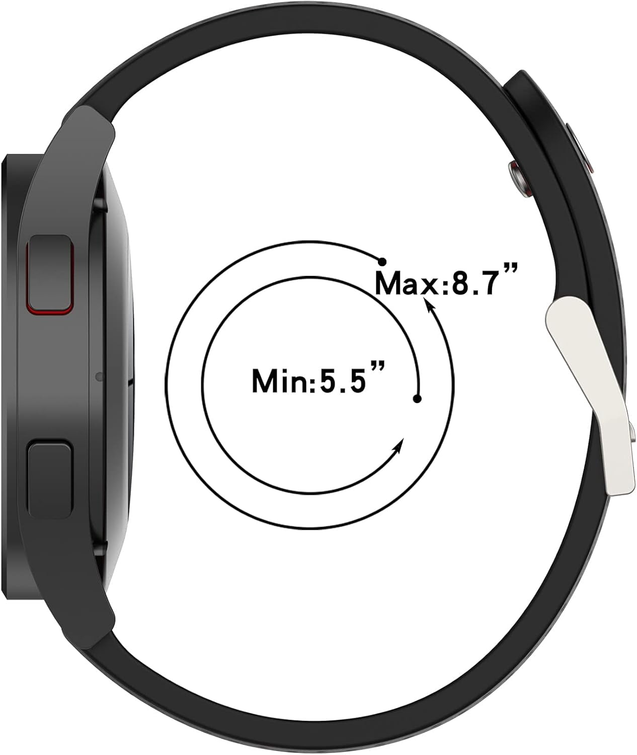 CRKMGS-Bands Compatible for CMF Watch 3 Pro Watch Bands, Silicone Replacement Wristbands Bands for CMF Watch Pro 3, 2, 1 Smartwatch Accessories