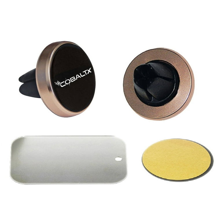 Universal Magnetic AirVent Car Mount with Metal Rose Gold Rim