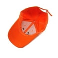 thumbnail image 5 of yunLCZ halloween hat women Halloween Pumpkin Baseball Caps Unisex Adjustable Embroidery Pumpkin Face Dad Hat Cotton Cute Trucker Cap Photography prop Halloween hat Polyester,Cotton Orange M, 5 of 8