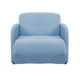 thumbnail image 2 of Funda elástica texturizada para sofá, color liso, suave y transpirable, protector de muebles azul 1 asiento, 2 of 9