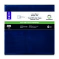 thumbnail image 3 of Mainstays 4-Piece 300 Thread Count Blue - CVC Cotton Blend Bed Sheet Set, King (Adult), 3 of 7