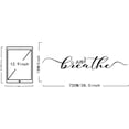 thumbnail image 3 of Just Breathe Quotes Wall Stickers Quotes Saying Vinyl Decor Stickers Wall Art Decal Home Decoration, 3 of 5