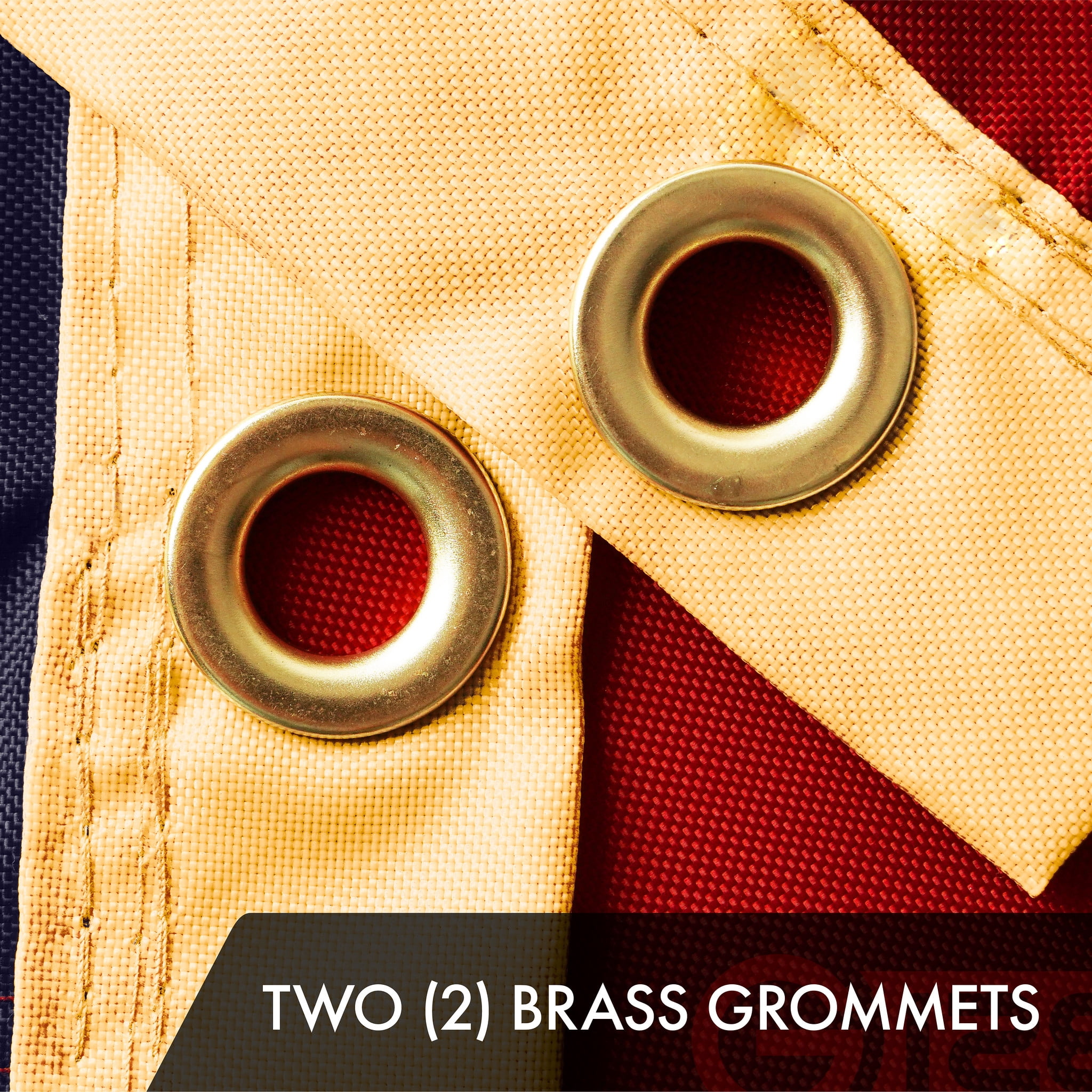 G128 Combo Pack: American USA Tea-Stained Flag 4x6 Ft & 1776 Tea-Stained Flag 4x6 Ft | Both ToughWeave Pro Series Embroidered 420D Polyester, Embroidered Design, Indoor/Outdoor, Brass Grommets