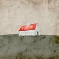thumbnail image 3 of Mabat, Ynon 20x20 Black Modern Framed Museum Art Print Titled - Red and White Barn, 3 of 5
