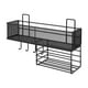thumbnail image 1 of Estante de almacenamiento para baño, moderno organizador de ducha para oficina y dormitorio. Negro, 1 of 9